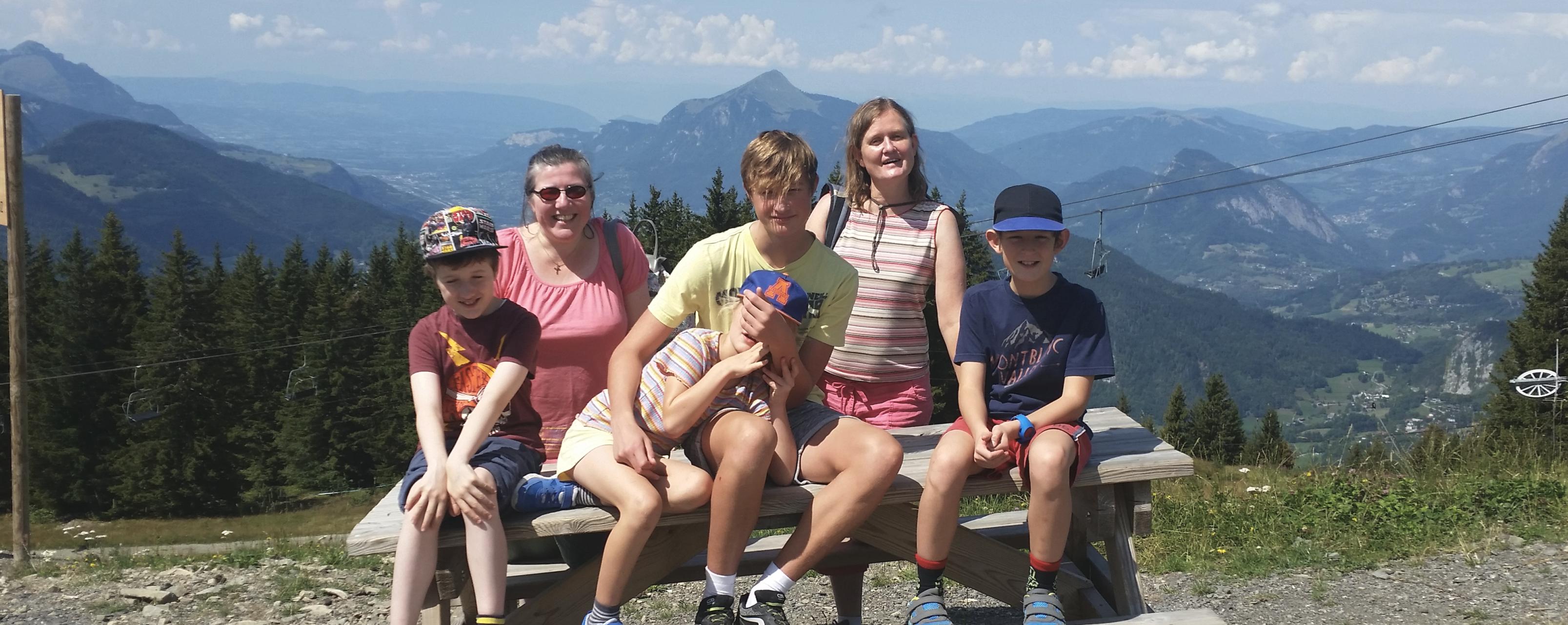 In Les Carroz with the family